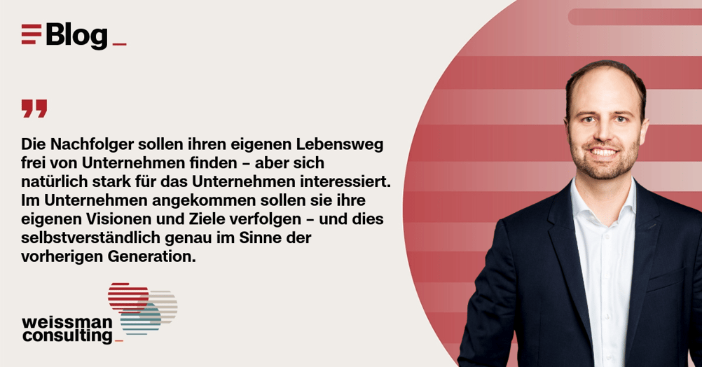 Moritz Weissman | Planen – Übergeben – Loslassen