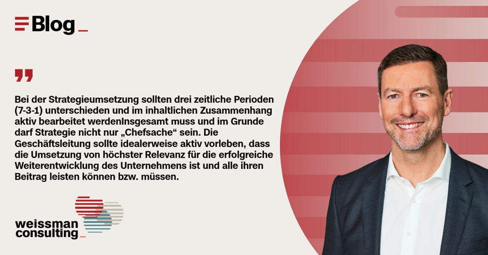 Dr. Alexander Koch | Strategieumsetzung in Familienunternehmen nach dem 7-3-1-Prinzip