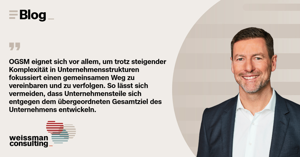 Dr. Alexander Koch | Strategie in komplexen Unternehmensstrukturen – OGSM-Methode