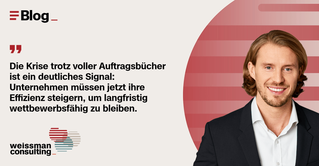 Julian Vögele | Krise trotz voller Auftragsbücher