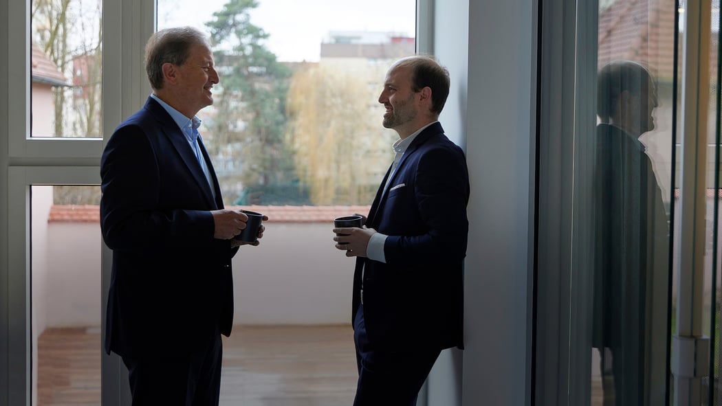 Prof. Dr. Arnold Weissman mit Moritz Weissman